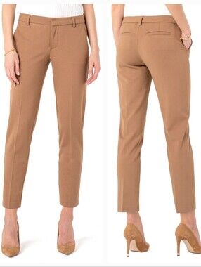 Liverpool Kelsey Knit Super Stretch Trouser in Maple size 8